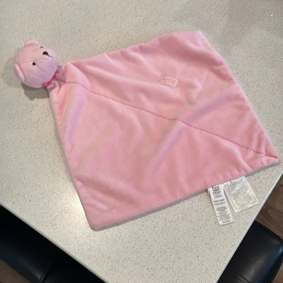 Carter's Just one year - Precious Firsts Pink Bear Baby Blanket lovey - Picture 1 of 7
